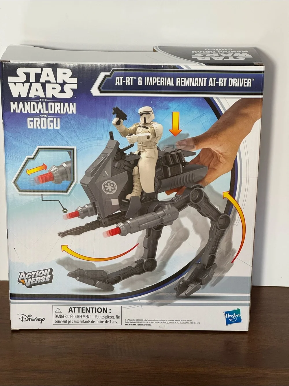Star Wars ActionVerse AT-RT Imperial Remnant Driver Vehicle Figure Disney Hasbro